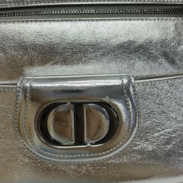 Diordouble Medium Calfskin Silver