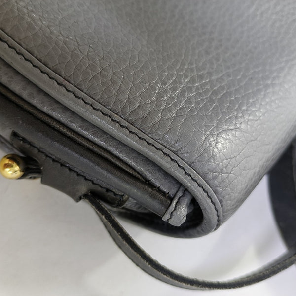 Calfskin Shoulder Bag Gray