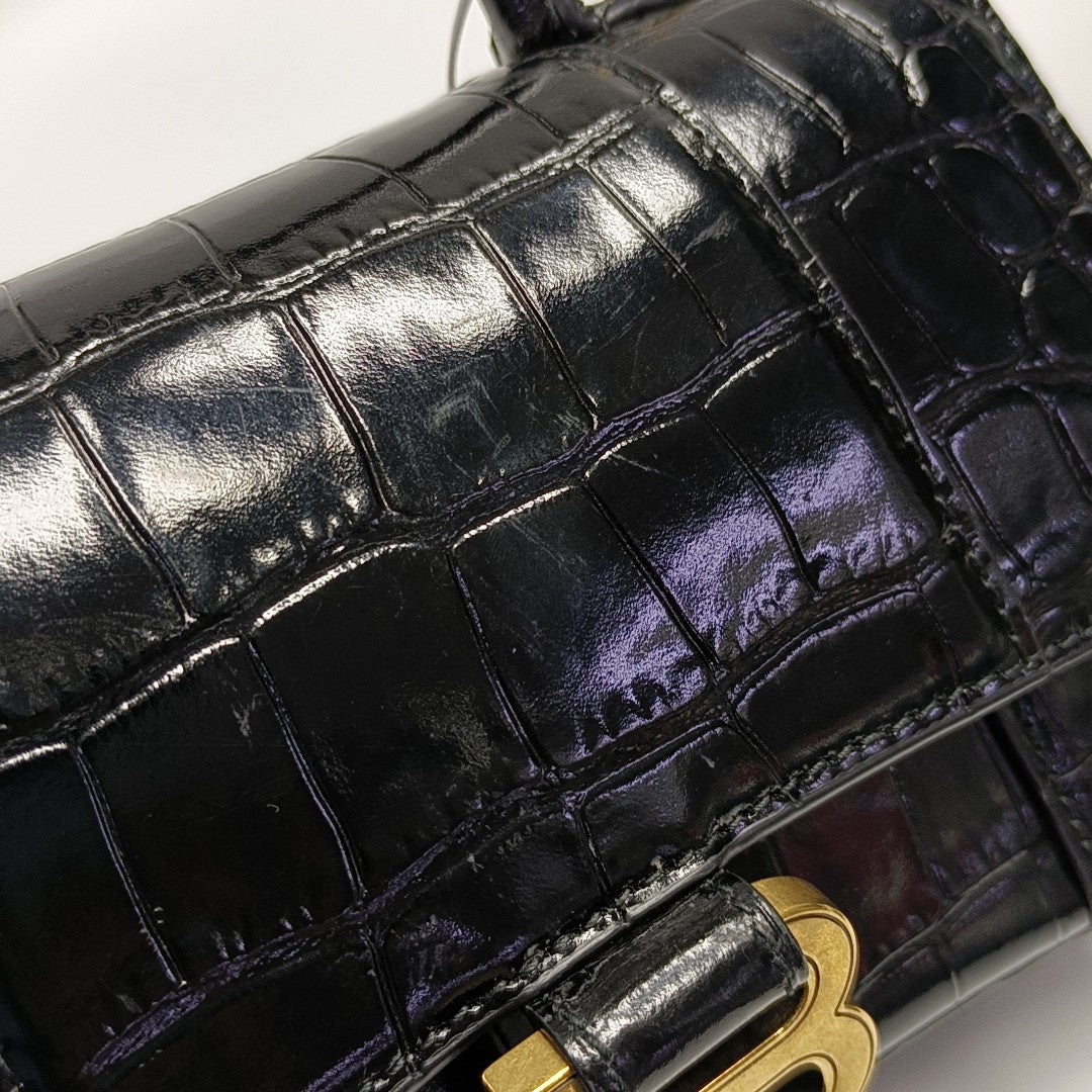 Hourglass XS Calfskin Black