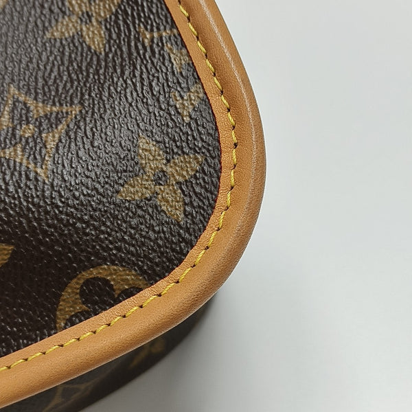DIANE Monogram Coated Canvas Brown