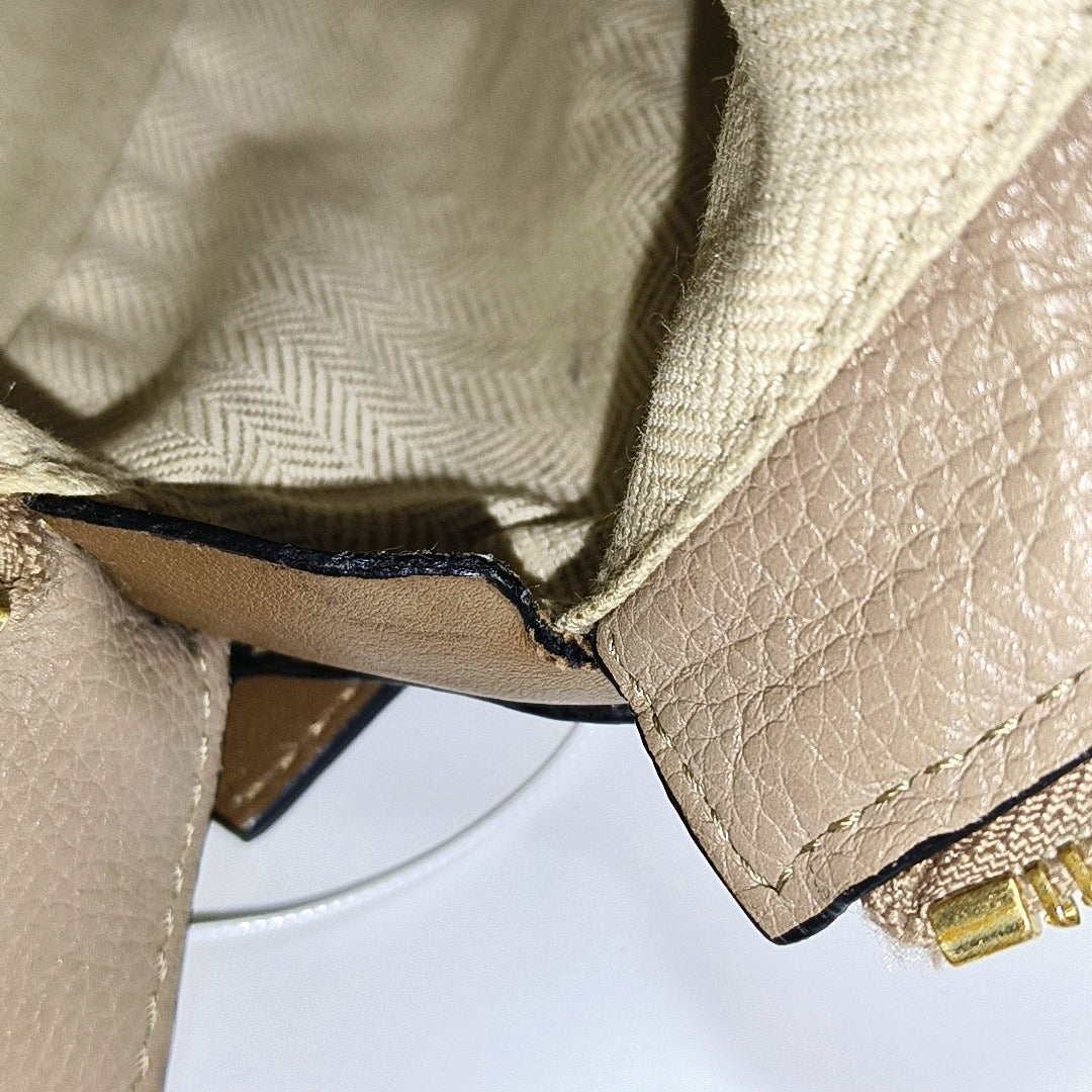 Puzzle Small Calfskin Beige
