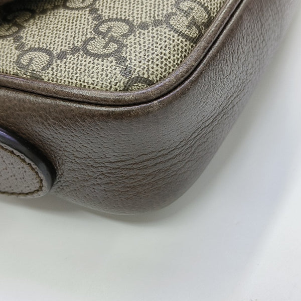 Monogram Coated Canvas Shoulder Bag Mini Beige