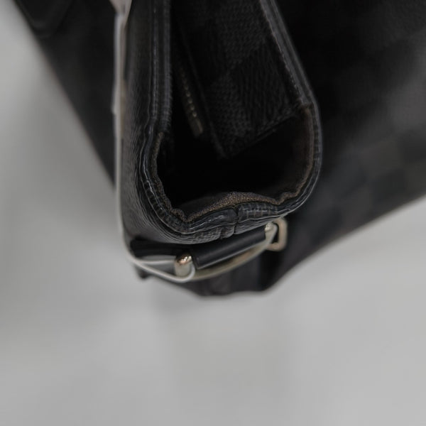 7 DAYS A WEEK Damier Graphite Coated Canvas Gray