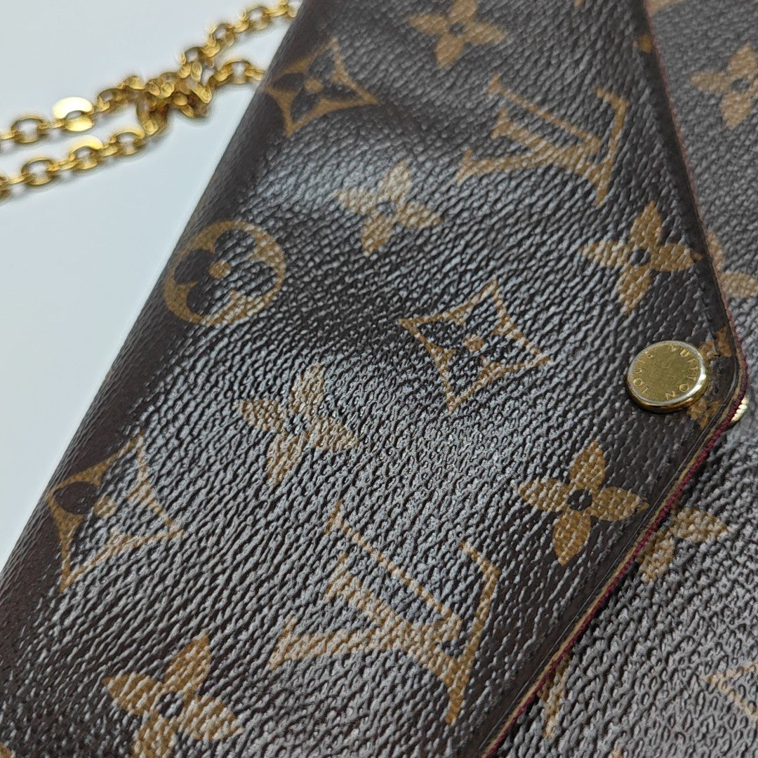 FÉLICIE Monogram Coated Canvas Brown