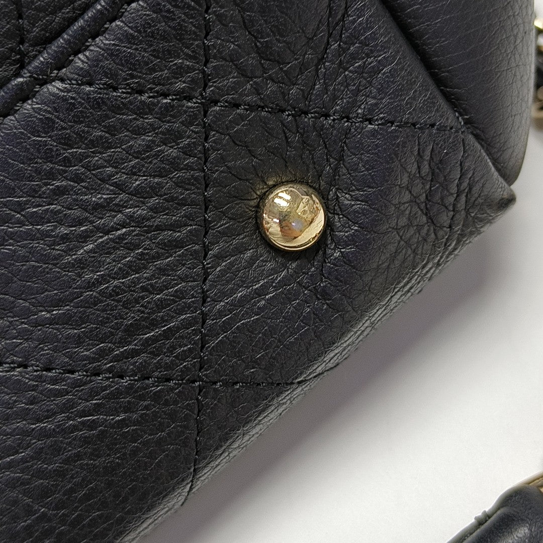 BOWLING Quilted Calfskin Black