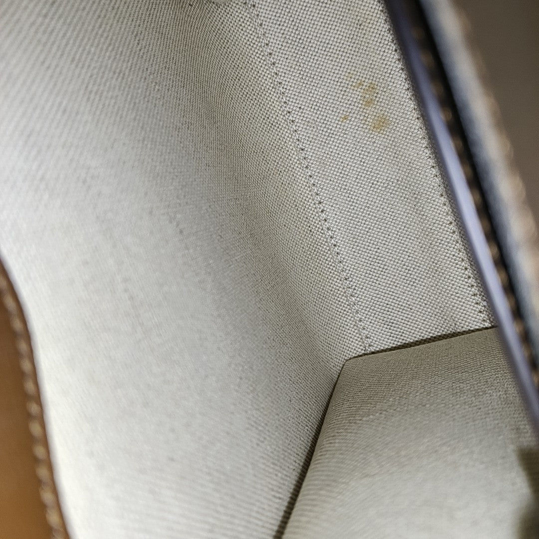 Retro Mini Monogram Coated Canvas Beige