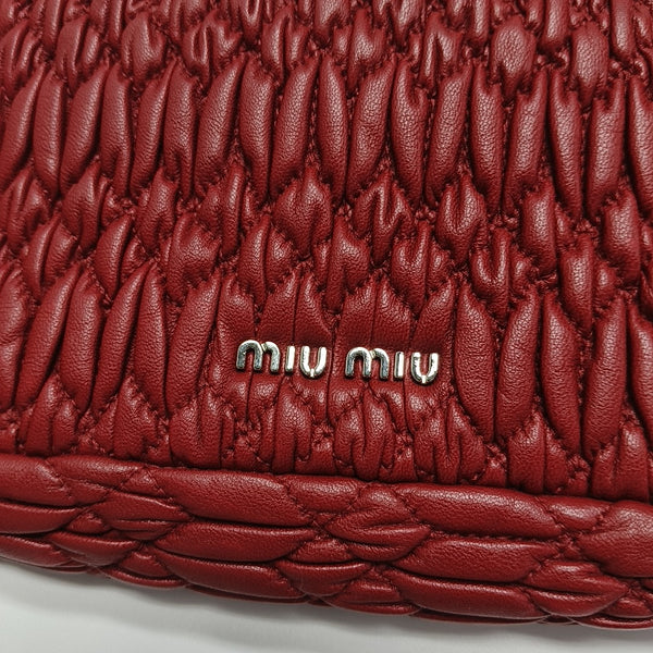 Crystal Quilted Lambskin Red