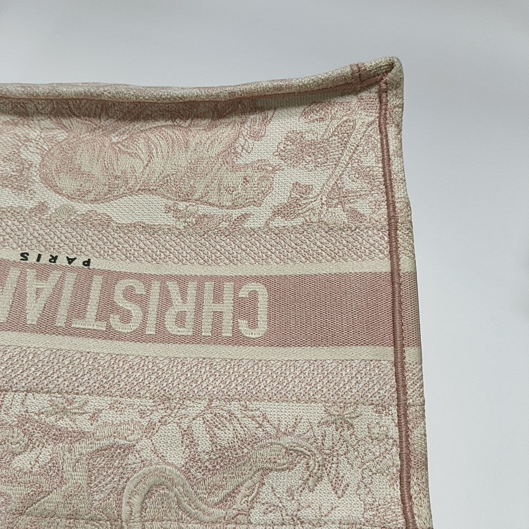 Book Tote Medium Canvas Pink