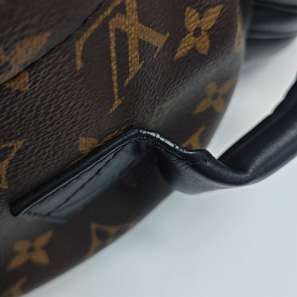 Monogram Coated Canvas Backpack Brown