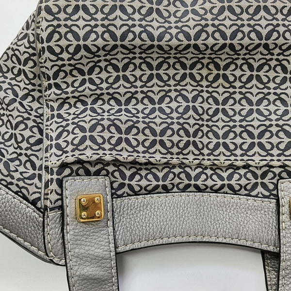 Monogram Canvas Top Handle Bag Gray
