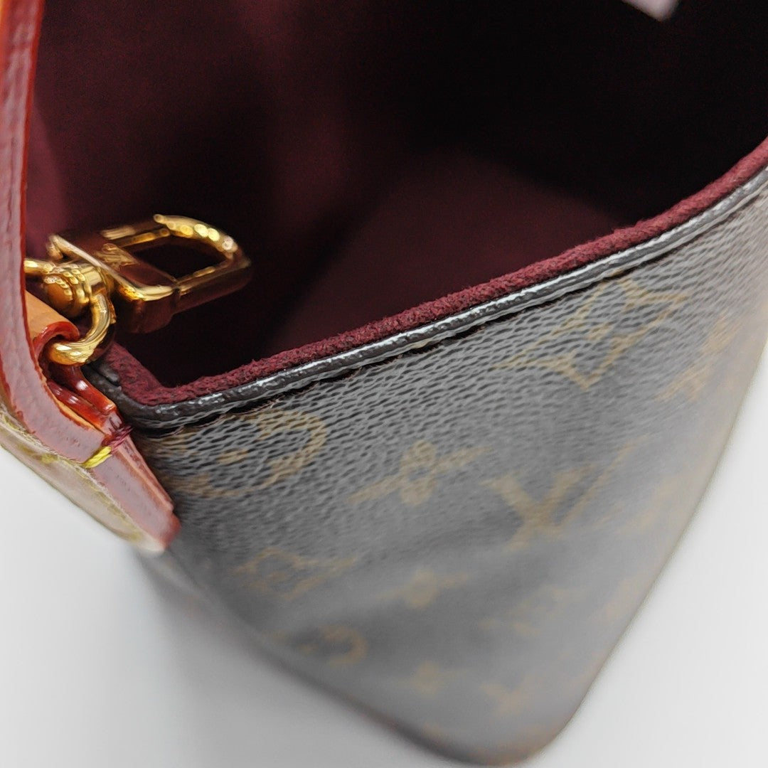 ALL IN BB Monogram Coated Canvas Brown