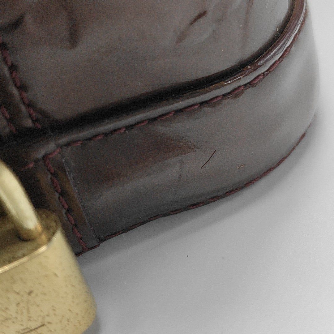 ALMA PM Monogram Patent Leather Red