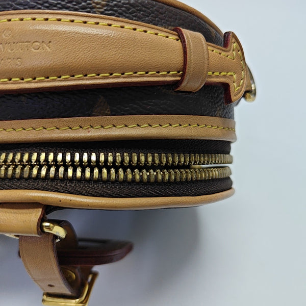 BOITE CHAPEAU Mini Monogram Coated Canvas Brown
