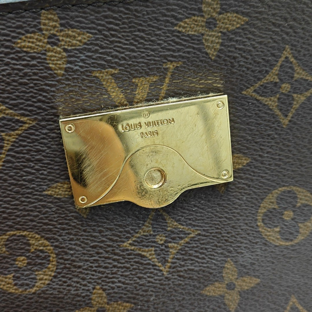 CLUNY PM Monogram Coated Canvas Brown