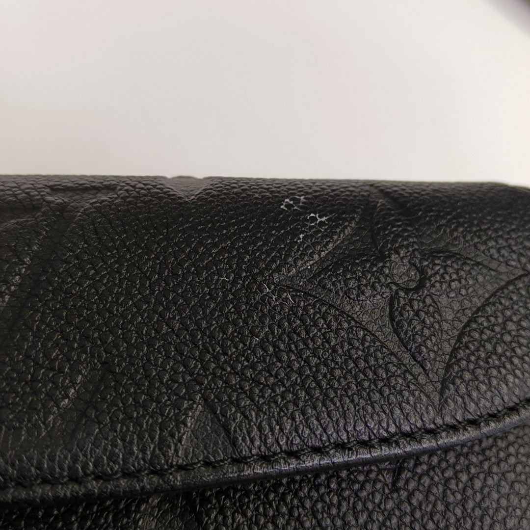 IVY Monogram Calfskin Black