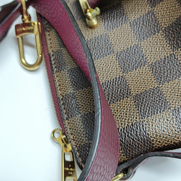 HYDE PARK Damier Ebene Coated Canvas Brown