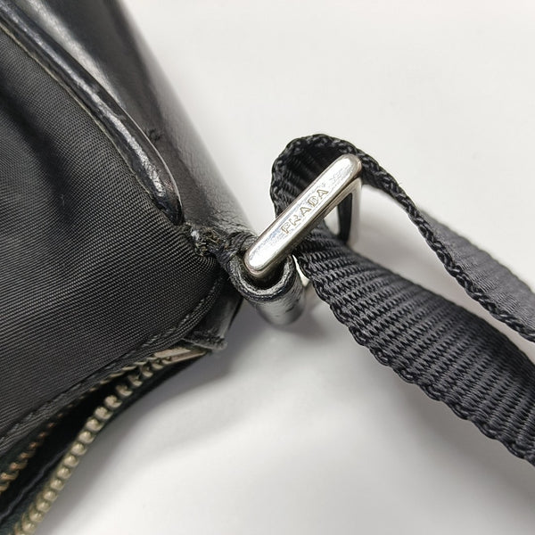 Nylon Shoulder Bag Black