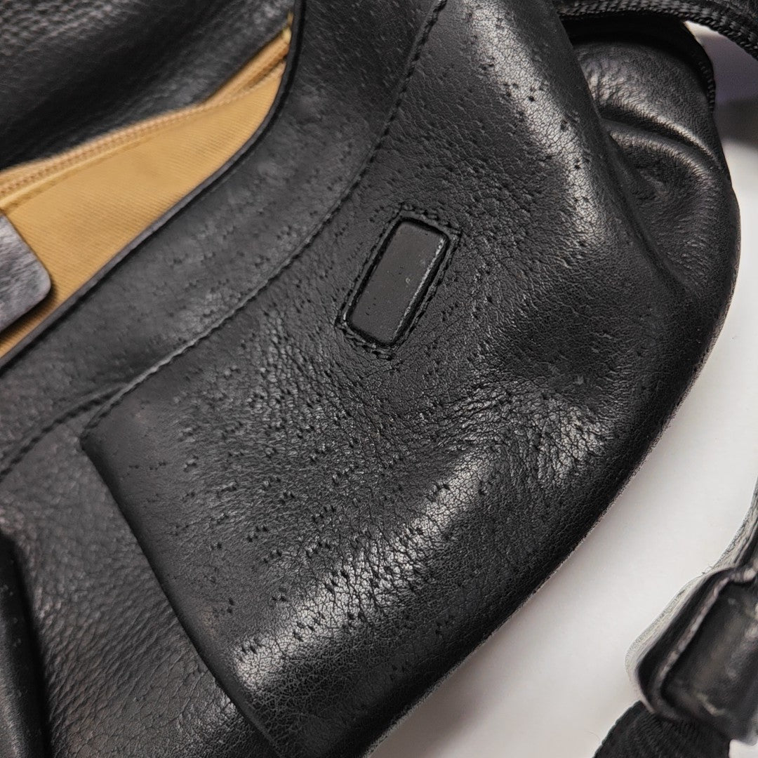 Calfskin Shoulder Bag Black