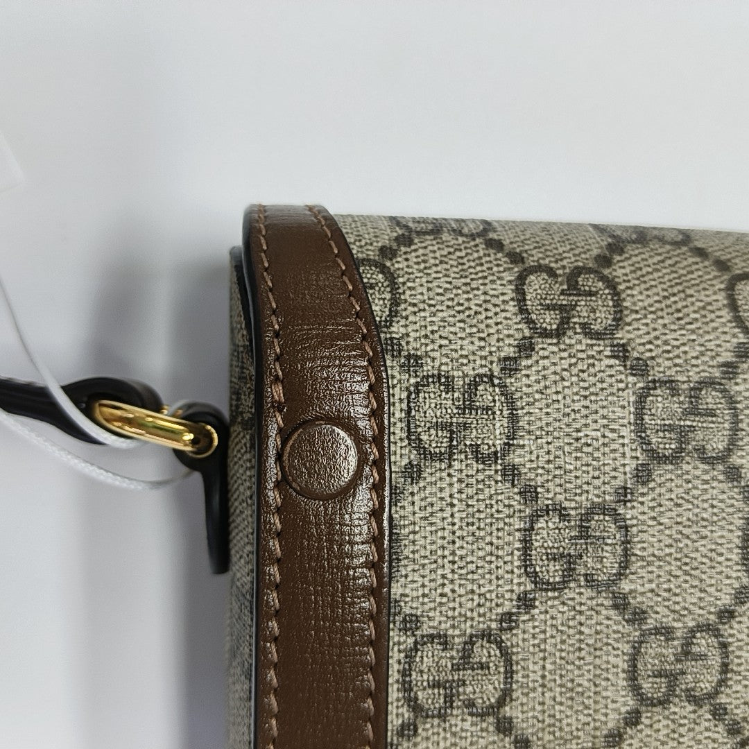 Horsebit 1955 Mini Coated Canvas Beige