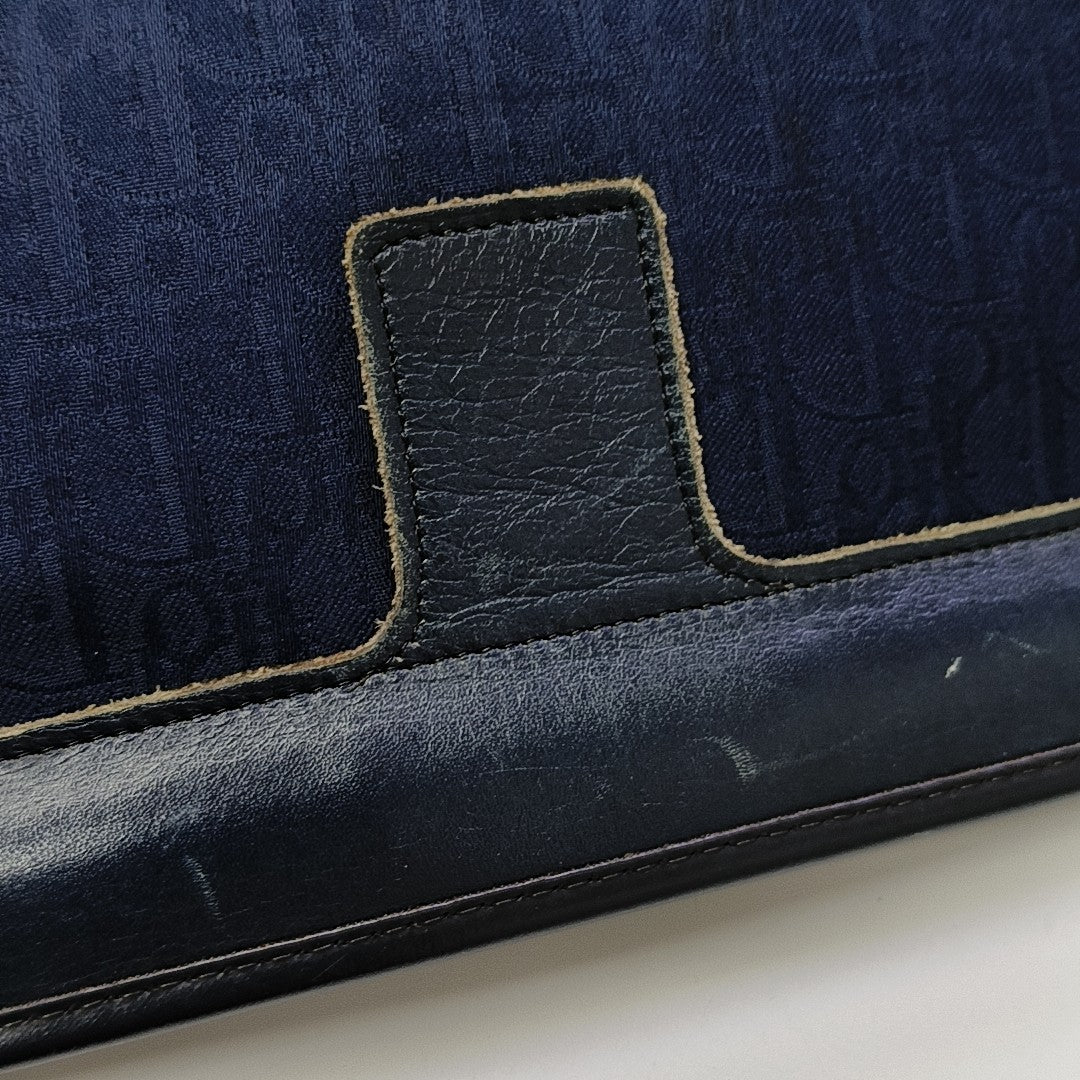 Vintage Honeycomb Oblique Canvas Blue