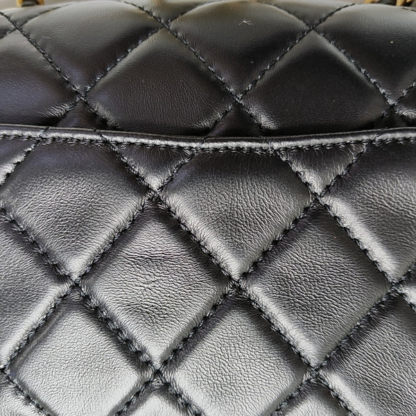 Mini Quilted Lambskin Black