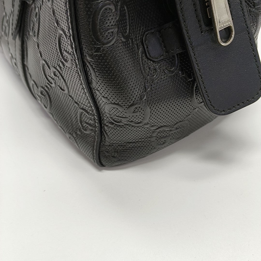 Monogram Calfskin Tote Bag Black