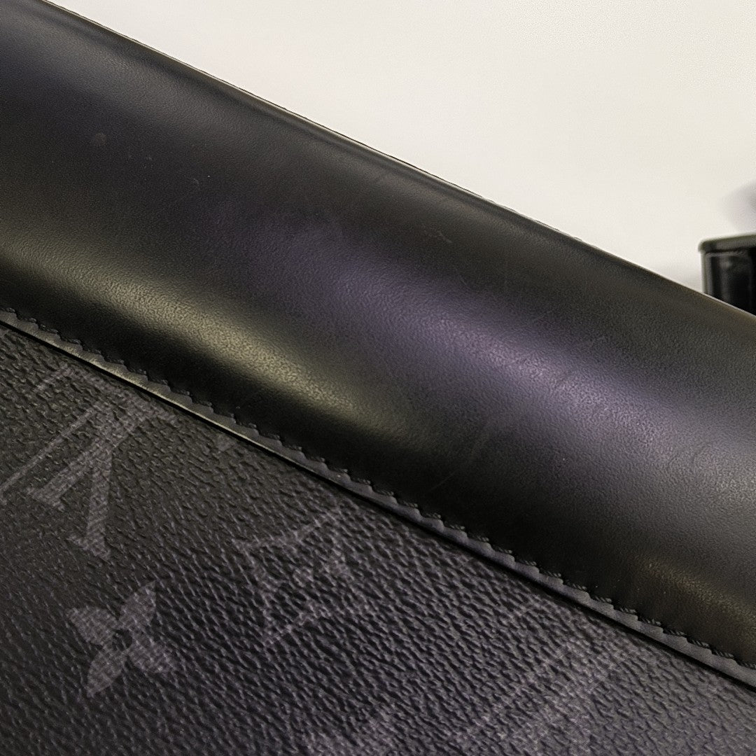 VOYAGER PM Monogram Coated Canvas Black