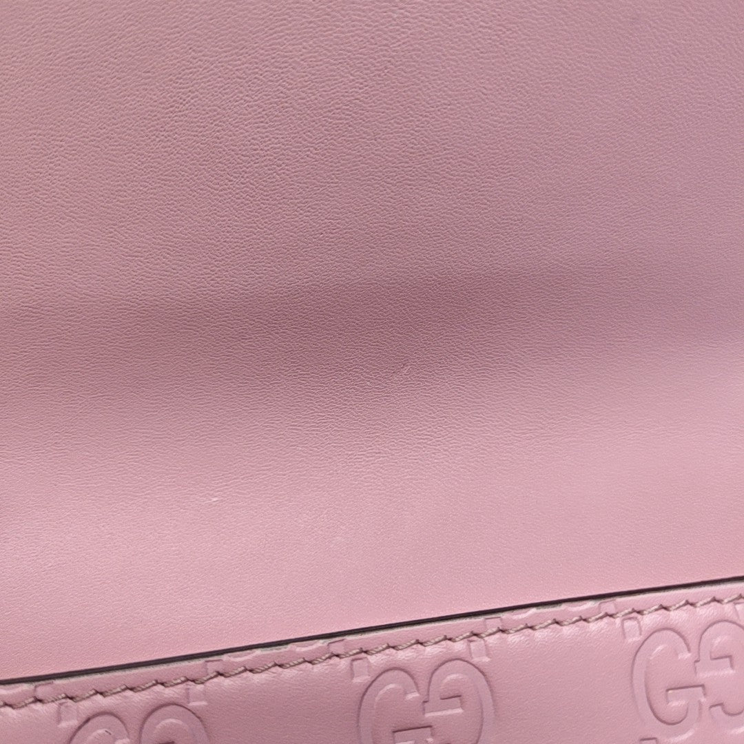 Interlocking G Small Monogram Calfskin Pink