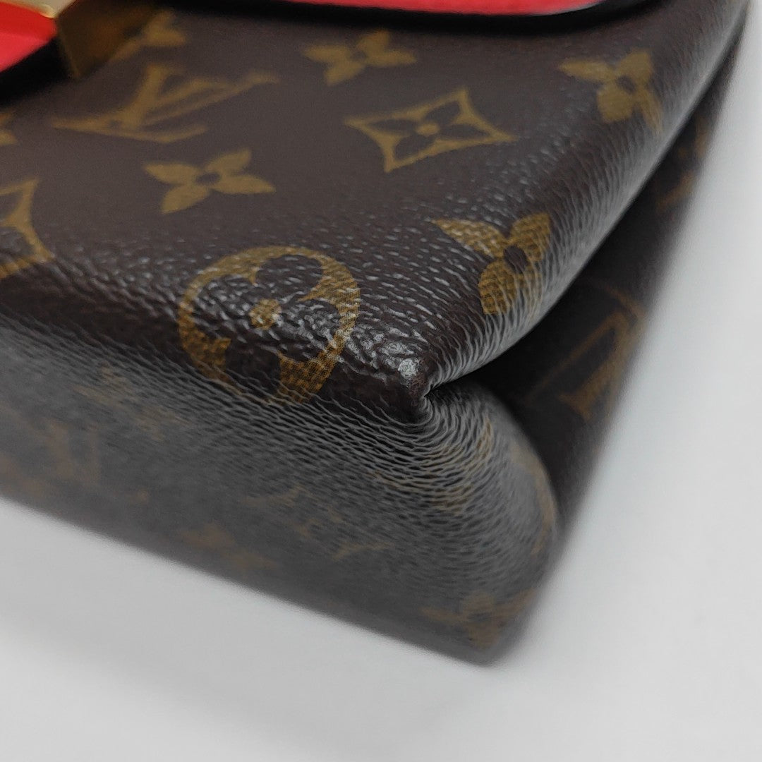 LOCKY BB Monogram Coated Canvas Red