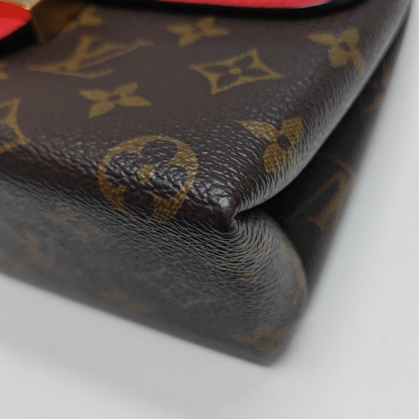 LOCKY BB Monogram Coated Canvas Red