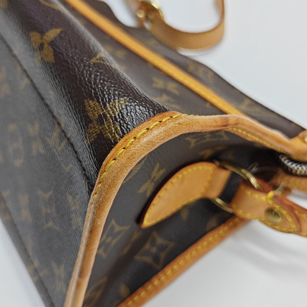 POPINCOURT Monogram Coated Canvas Brown