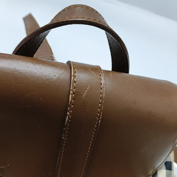 Canvas Bucket Bag Brown
