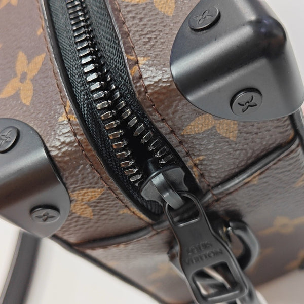 SOFT TRUNK Mini Monogram Coated Canvas Brown
