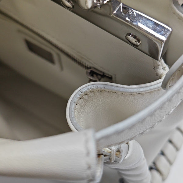 Peekaboo Mini Calfskin White