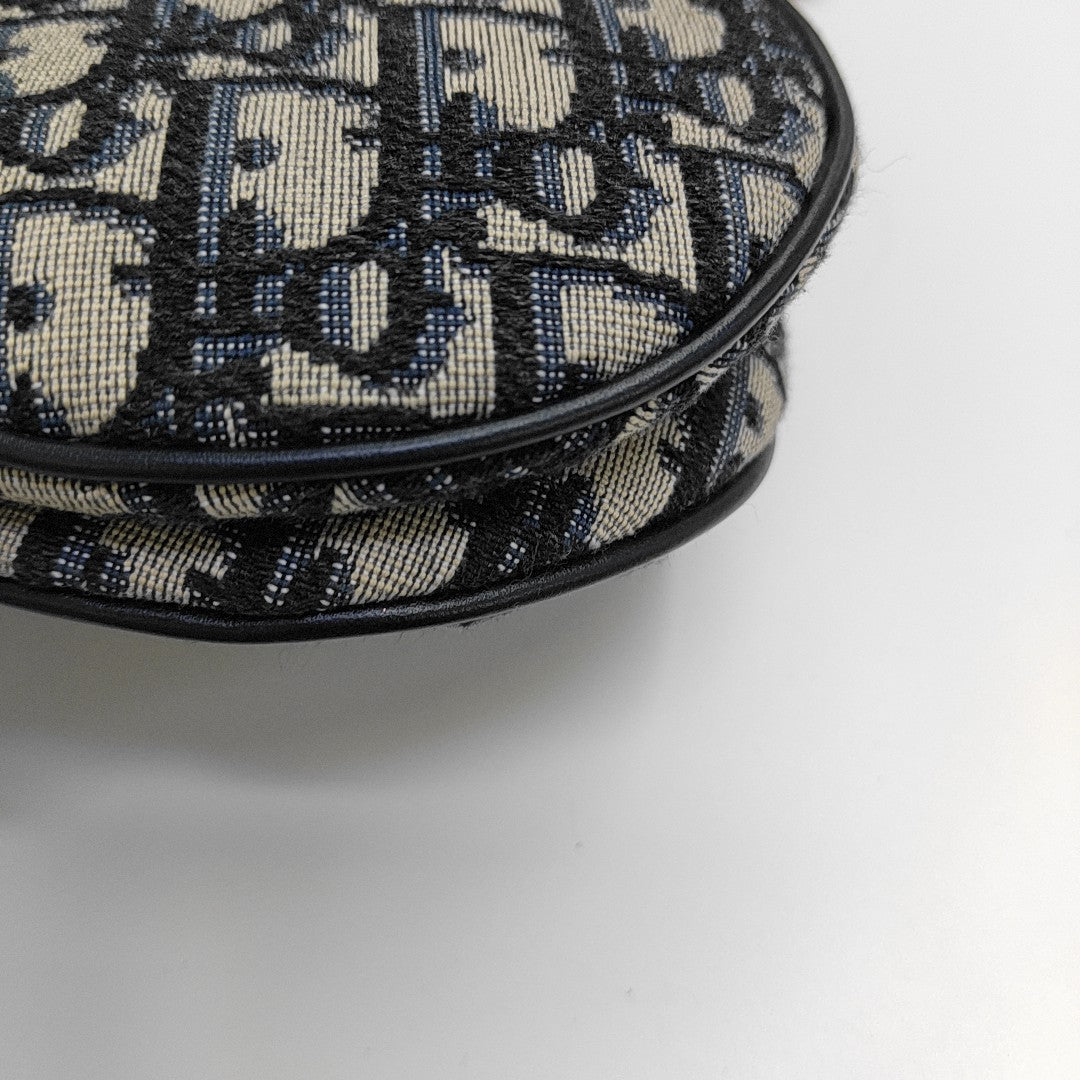 Saddle Mini Oblique Canvas Blue