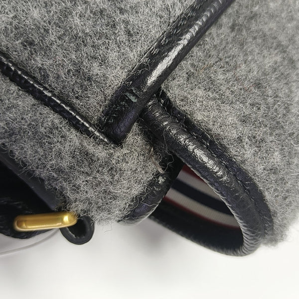Fabric Shoulder Bag Gray