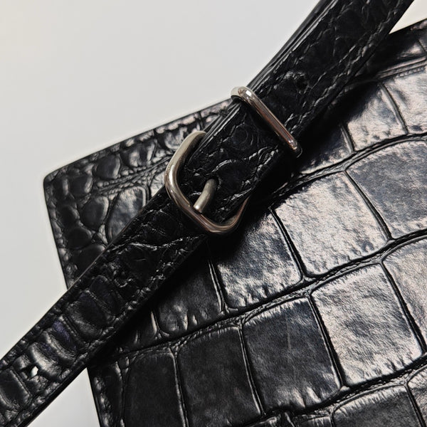 Sharp Calfskin Black