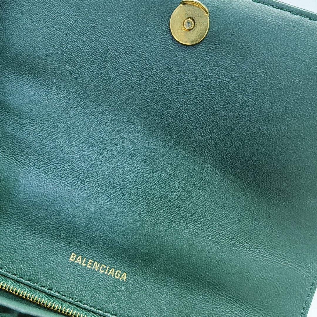Hourglass S Calfskin Green