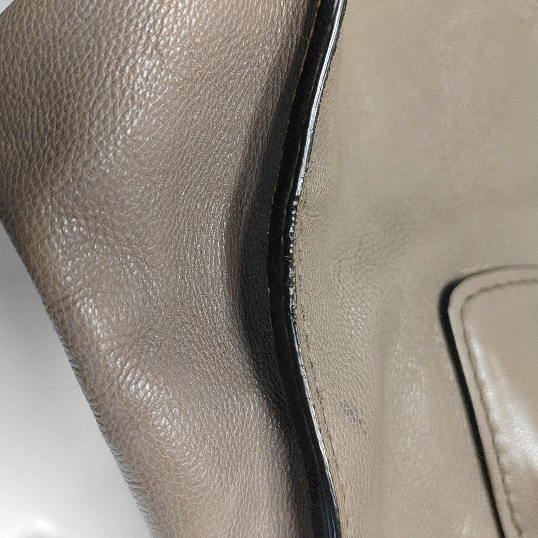 Authenticated pre-owned  Galleria Small Calfskin Gray - Tote Bag at Looply