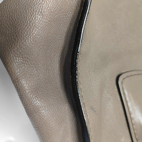 Authenticated pre-owned  Galleria Small Calfskin Gray - Tote Bag at Looply