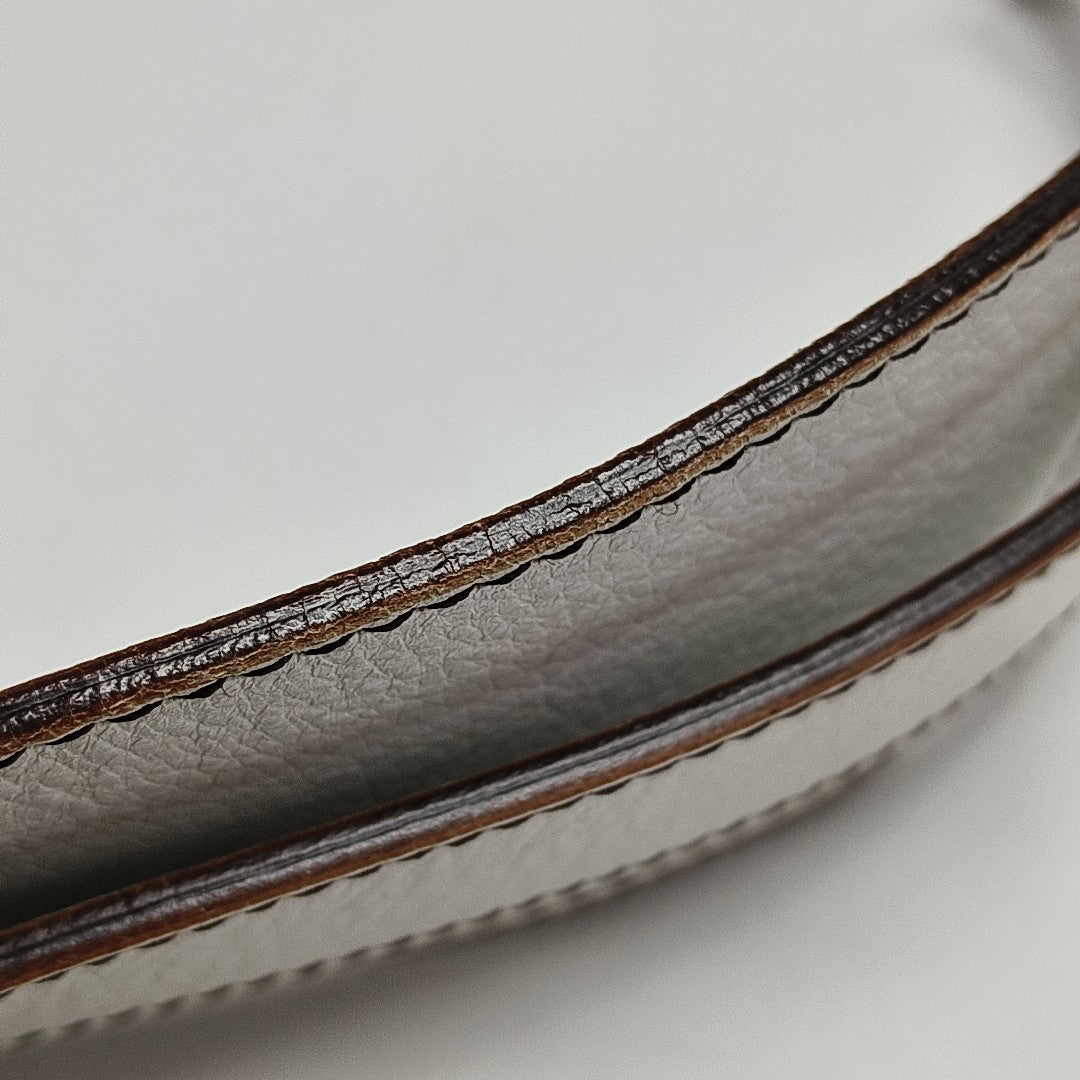 Calfskin Shoulder Bag White