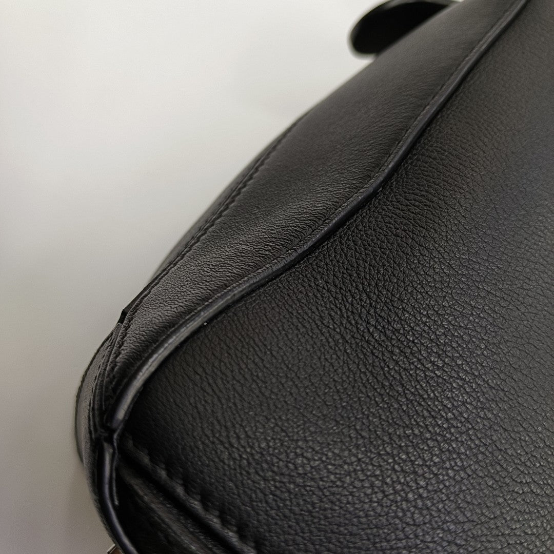 Puzzle Medium Calfskin Black