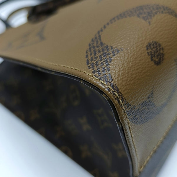 ONTHEGO MM Monogram Coated Canvas Brown