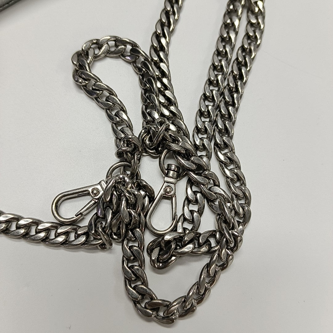 Miu Confidential Quilted Lambskin Silver