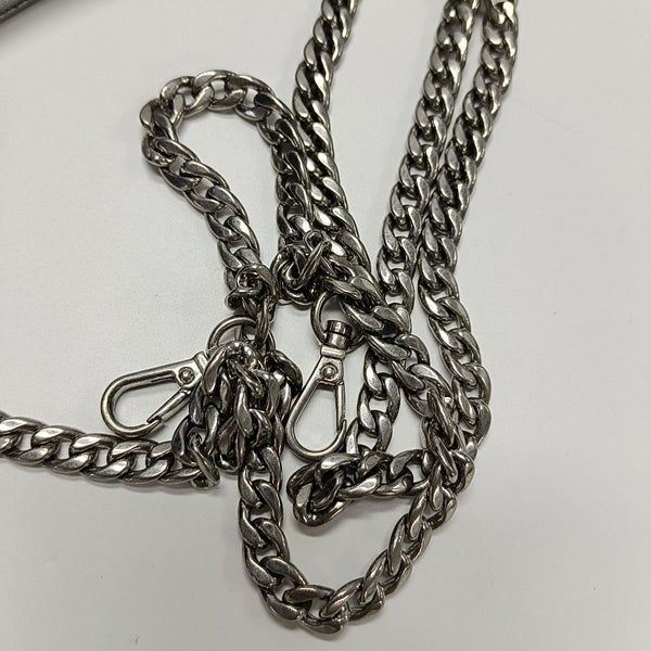 Miu Confidential Quilted Lambskin Silver