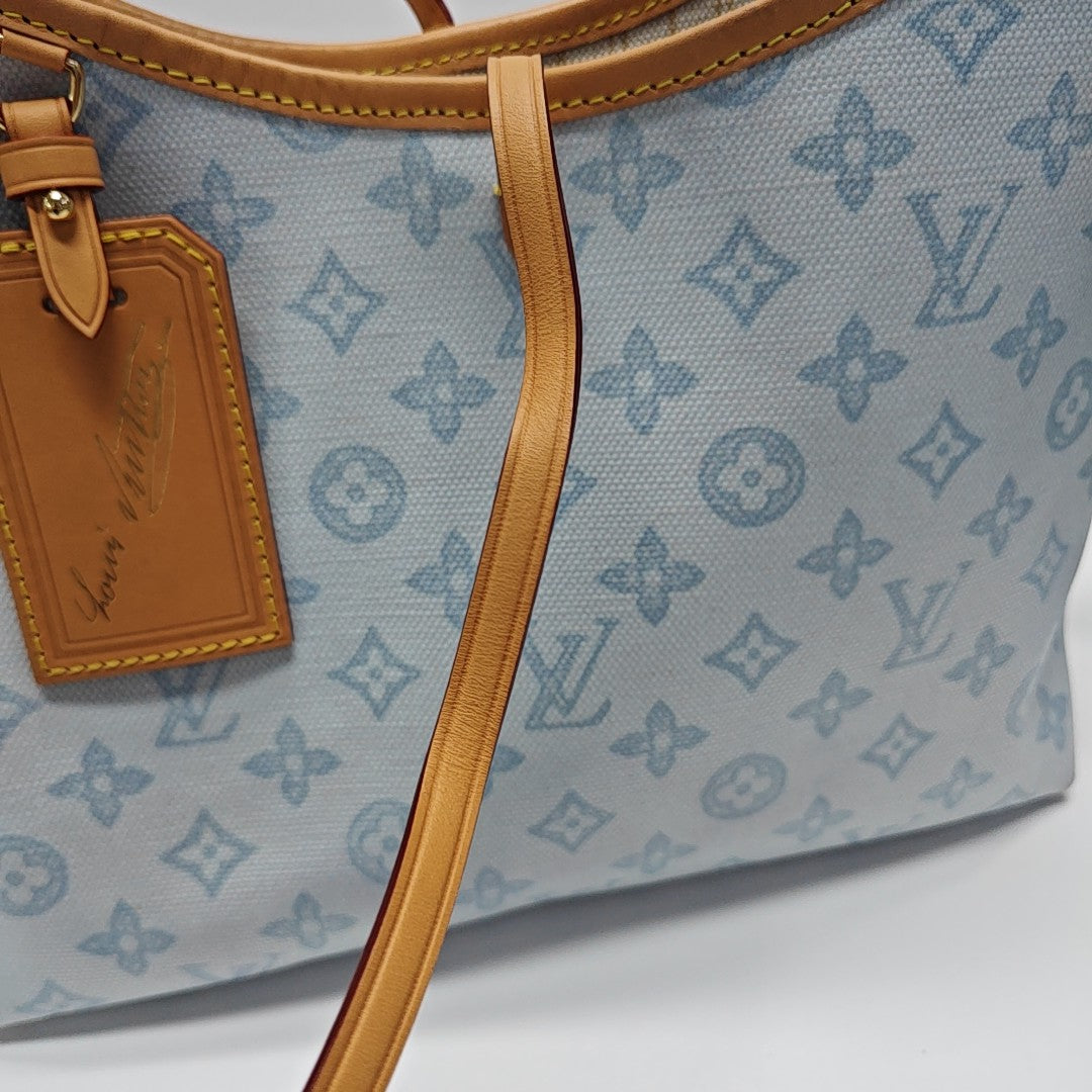 CARRYALL PM Monogram Coated Canvas Blue