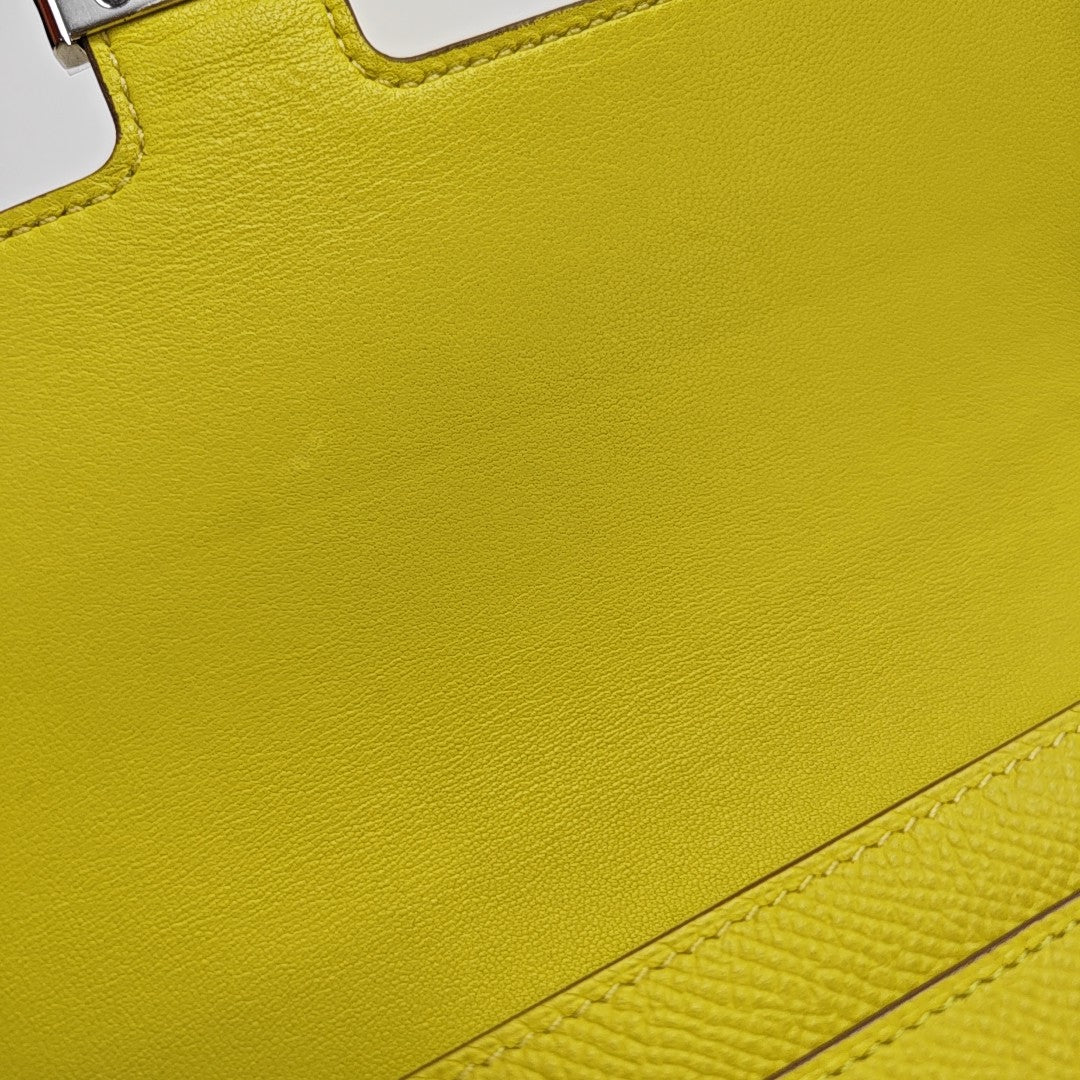 Constance 18 Epsom Yellow Wallet