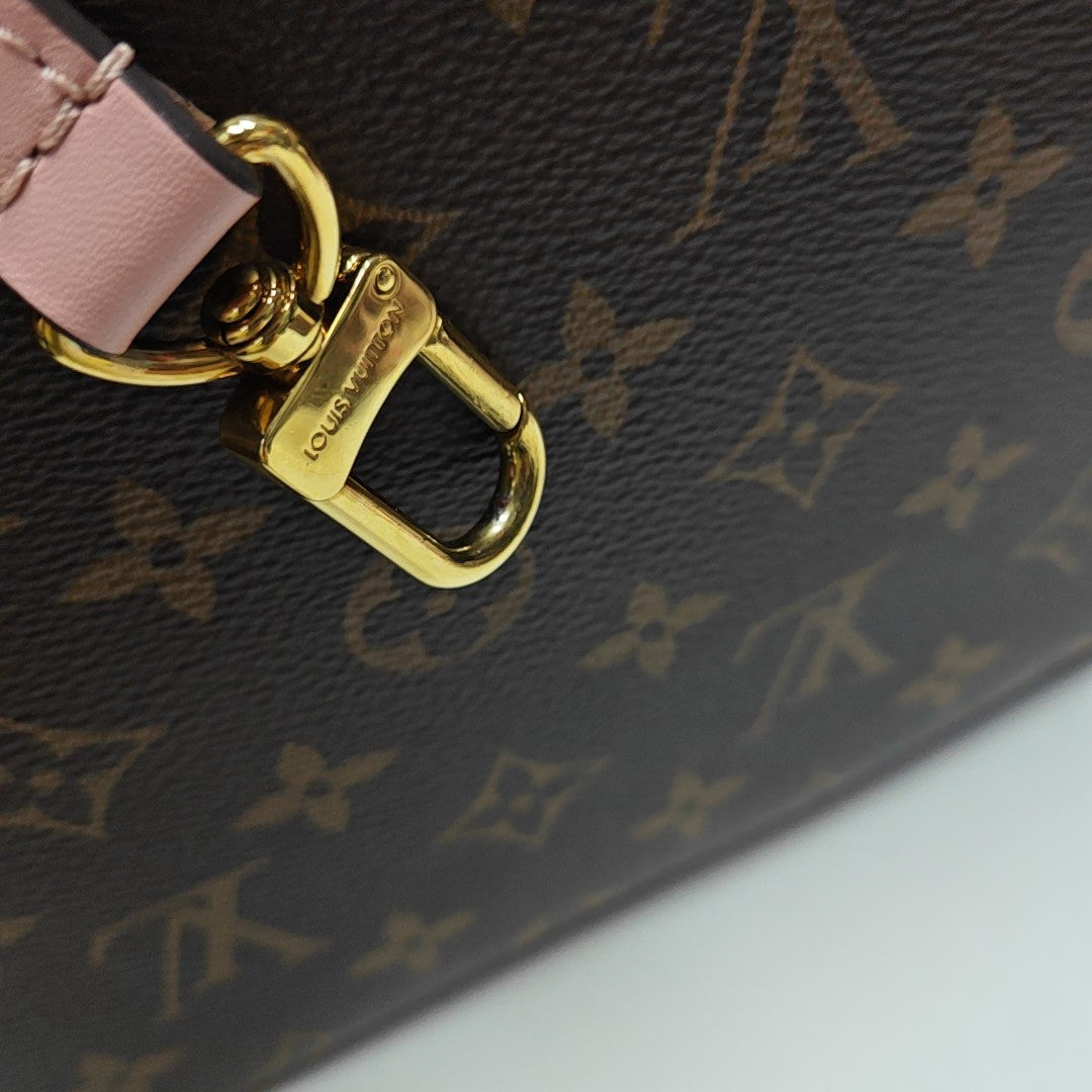 NÉONOÉ MM Monogram Coated Canvas Brown