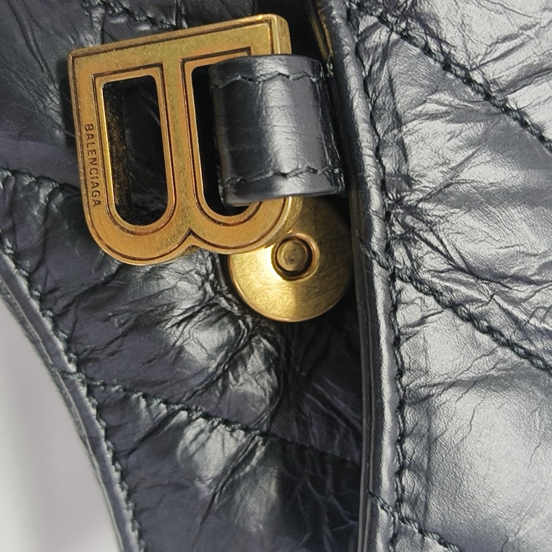 Crush Mini Quilted Calfskin Black
