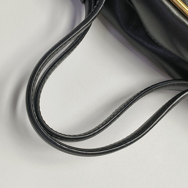 Calfskin Shoulder Bag Black